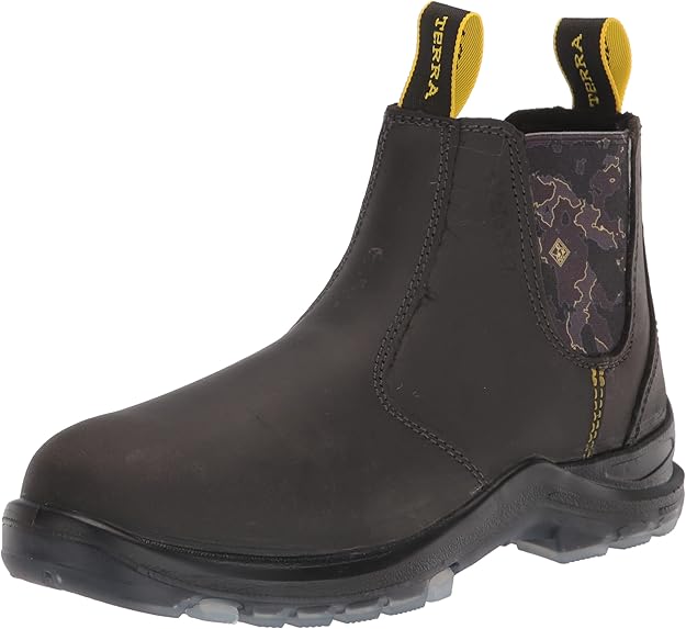 terra 男式 murphy 6 英寸软鞋头套穿工作靴 工业